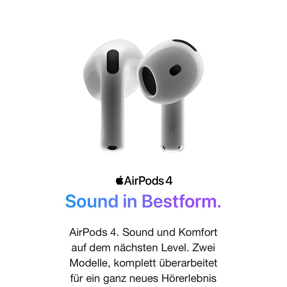 Apple AirPods (4. Generation) MXP63ZM/A | Majdic