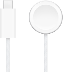 USB-C Ladegerät neben dem Apple Watch magnetischen Schnellladegerät
