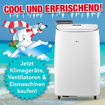 Jetzt Klimageräte, Ventilatoren & Eismaschinen kaufen