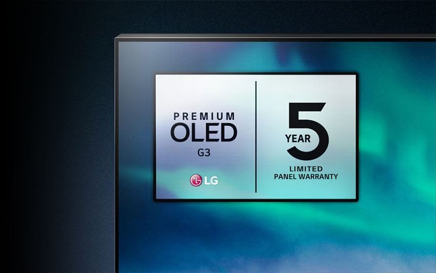 LG Premium OLED G3 5 Year Limited Panel Warranty