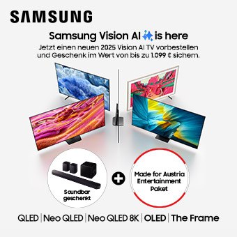 Jetzt einen neuen 2025 Vision AI TV kaufen und Geschenk im Wert von bis zu 1.099 € sichern.