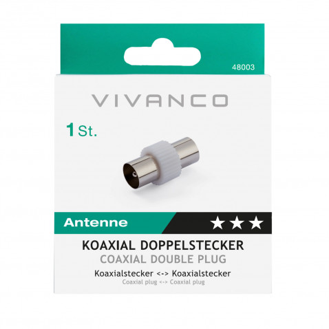VIVANCO Koax-Stecker/Kupplung