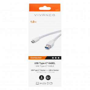VIVANCO USB Typ C Adapter-Kabel 1m