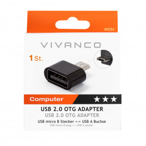 VIVANCO Micro USB OTG Adapter