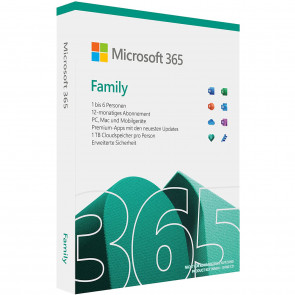 Microsoft Office 365 Family 1 Jahr PKC