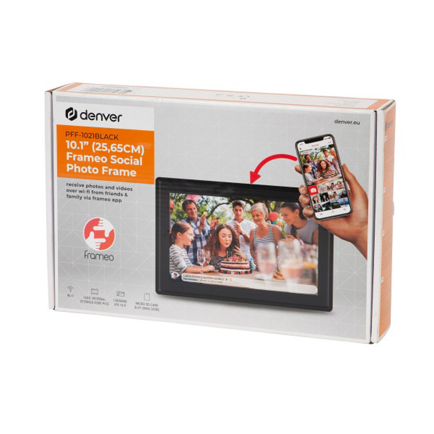 Denver Frameo PFF-1080 zwart 25,4cm (10,1 ) 16GB - kopen bij