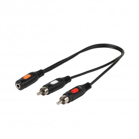 Vivanco Adapter Cinch / Klinke, 0,2m