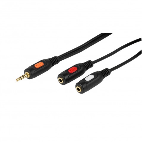 Vivanco Y-Adapter Klinke, stereo, 0,2m