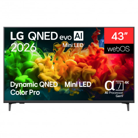 LG 43QNED80B6B 4K QNED evo MiniLED TV
