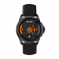Be Cool Armbanduhr schwarz/orange