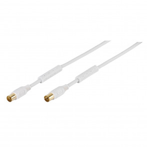 Vivanco Antennenkabel weiss 5m