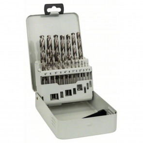 Bosch 19 tlg HSS-G Metallkassette 1-10mm