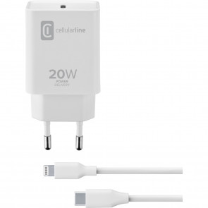 Cellularline Lade-Set 20W lightning