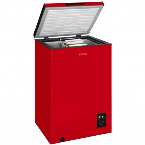 Exquisit GT100-050E rot Gefriertruhe