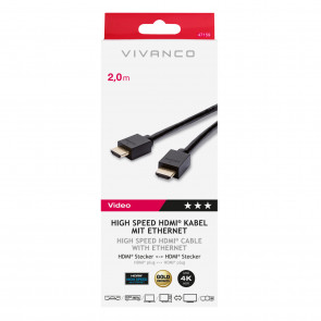 VIVANCO High Speed HDMI-Ethernet 2m